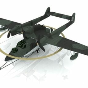 Blohm en Voss vliegbootvliegtuigen 3D-model
