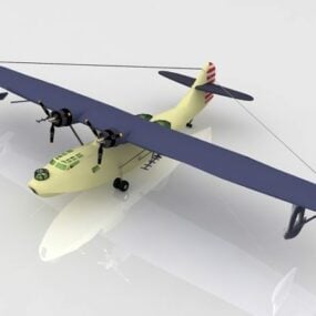 海軍カタリナ飛行艇3Dモデル