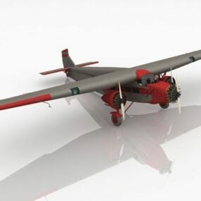 هواپیمای سه موتوره فورد مدل سه بعدی