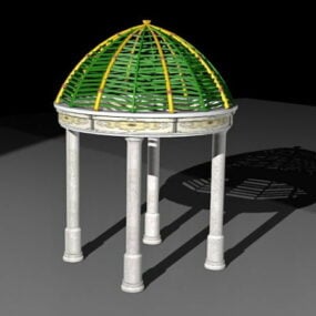 Pavillon Gazebo de Style Italien modèle 3D