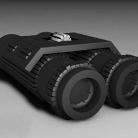دوربین دوچشمی نظامی مدل سه بعدی