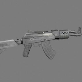 نموذج بندقية هجومية Ak-74 ثلاثية الأبعاد