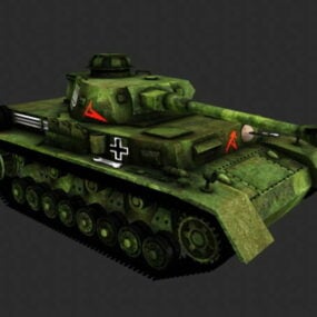 نموذج دبابة متوسطة حديثة ثلاثية الأبعاد