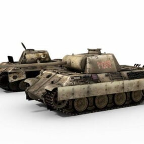 Mô hình xe tăng Panther 3d