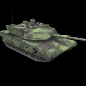 Modelo 1d do tanque de batalha principal M2a3 Abrams