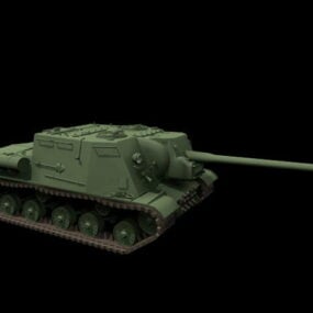 Τρισδιάστατο μοντέλο Wwii Panzer Tank