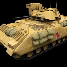 2d модель бойової машини M3a3 Bradley