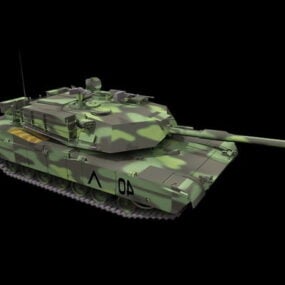 Mô hình xe tăng M1a1 Abrams 3d