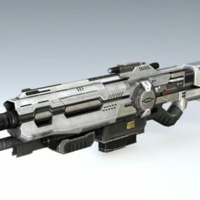Sci-Fi-Sturmgewehr 3D-Modell
