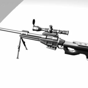 Chinese Forces Lr4 Sniper Rifle 3D-malli