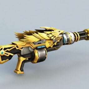 مدل 3 بعدی سلاح طلایی Crossfire