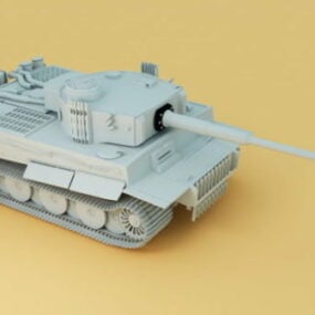 نموذج دبابة عسكرية ثلاثية الأبعاد