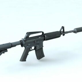 M4a1 Carbine Kanthi Silencer 3d model