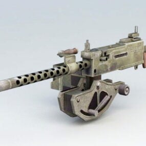 30 Caliber Machine Gun 3d model