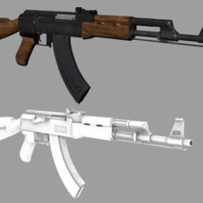 Karabin szturmowy Ak-47 Model 3D