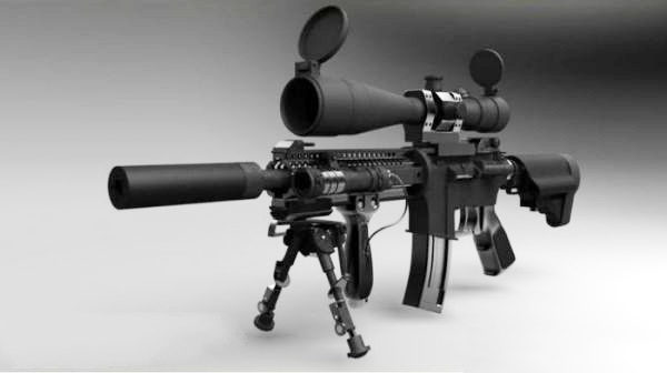 M4 Carbine With Scope And Silencer