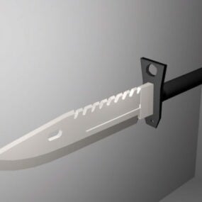 Cuchillo de combate marino modelo 3d