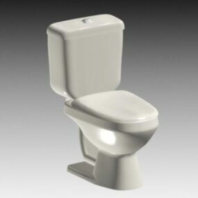फ्लश टॉयलेट 3डी मॉडल