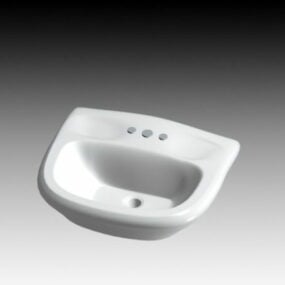 مدل سه بعدی سینی دستشویی