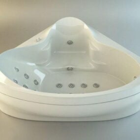 3d модель кутової ванни джакузі