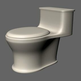 Toilettes de salle de bains antiques modèle 3D