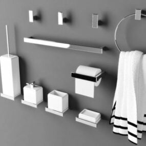 Banyo Aksesuar Seti 3D model