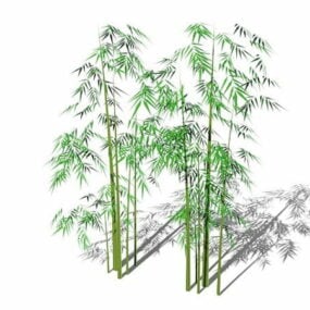 3д модель бамбуковых деревьев