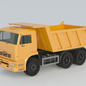 Modelo 3d de caminhão basculante de construção