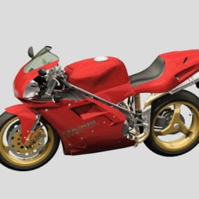 Mô hình xe máy Ducati 3d