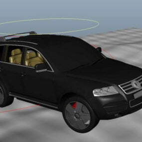 Animoitu Black Car 3D-malli