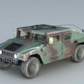 3D model vojenského vozidla Humvee
