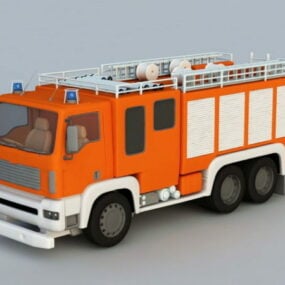 3D-Modell eines Feuerwehrfahrzeugs
