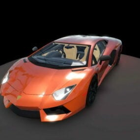 3д модель автомобиля Lamborghini Aventador