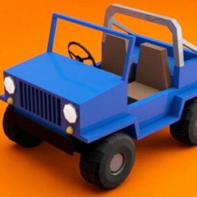 Tegnefilm Jeep 3d-model