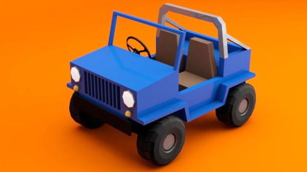 Cartoon Jeep Free 3d Model - .Obj - Open3dModel