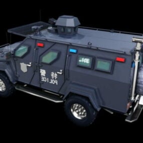 Policejní 3D model vozidla Swat