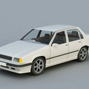 80年代のセダン車3Dモデル