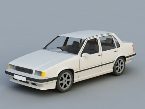 80S Sedan Car Free 3D Model - .Max - Open3Dmodel