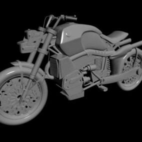 Modello 3d di motocicletta sportiva da crociera