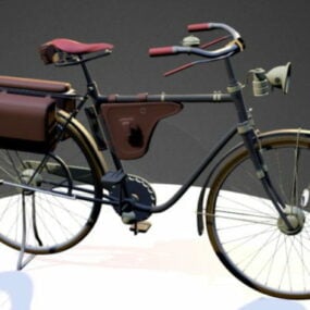 Model 3D zabytkowego roweru listonosza