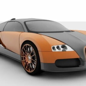 Modello 3D della Bugatti Veyron
