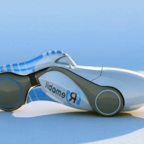 Tulevaisuuden Velomobile 3D-malli