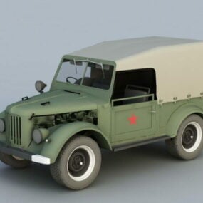 Camion léger Gaz-69 modèle 3D