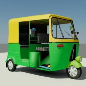 Bajaj Rickshaw Car 3d-modell