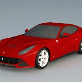 Modello 3d dell'auto Ferrari Berlinetta