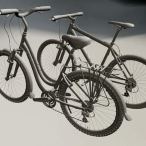 3D-Modell eines Fahrrads mit variabler Geschwindigkeit