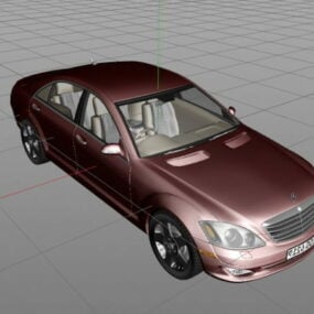 3D model sedanu Mercedes třídy S