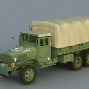 Model ciężarówki wojskowej Gmc 3D