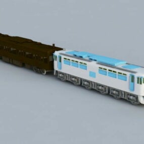 机车列车运输3d模型