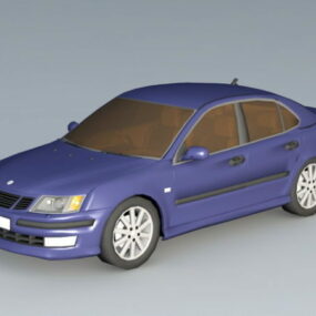 サーブ9-3車3Dモデル